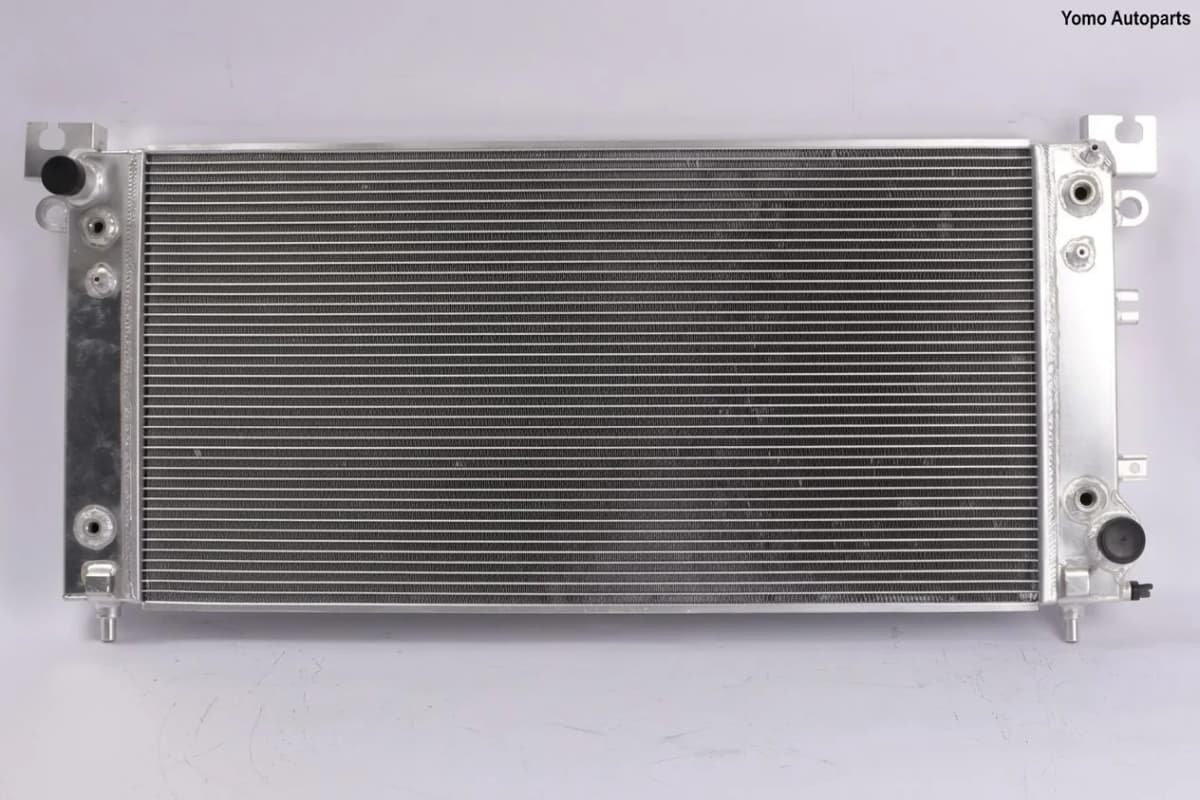 Radiator core and grille